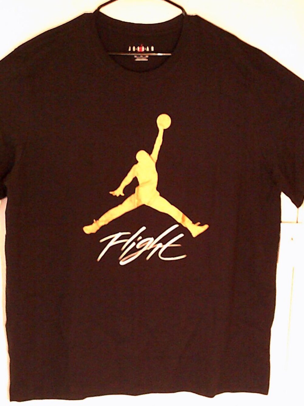 NEW AIR JORDAN "MJ Jumpman Flight Tee" MEN'S BLACK GOLD T-SHIRT 2XL AO0664-011